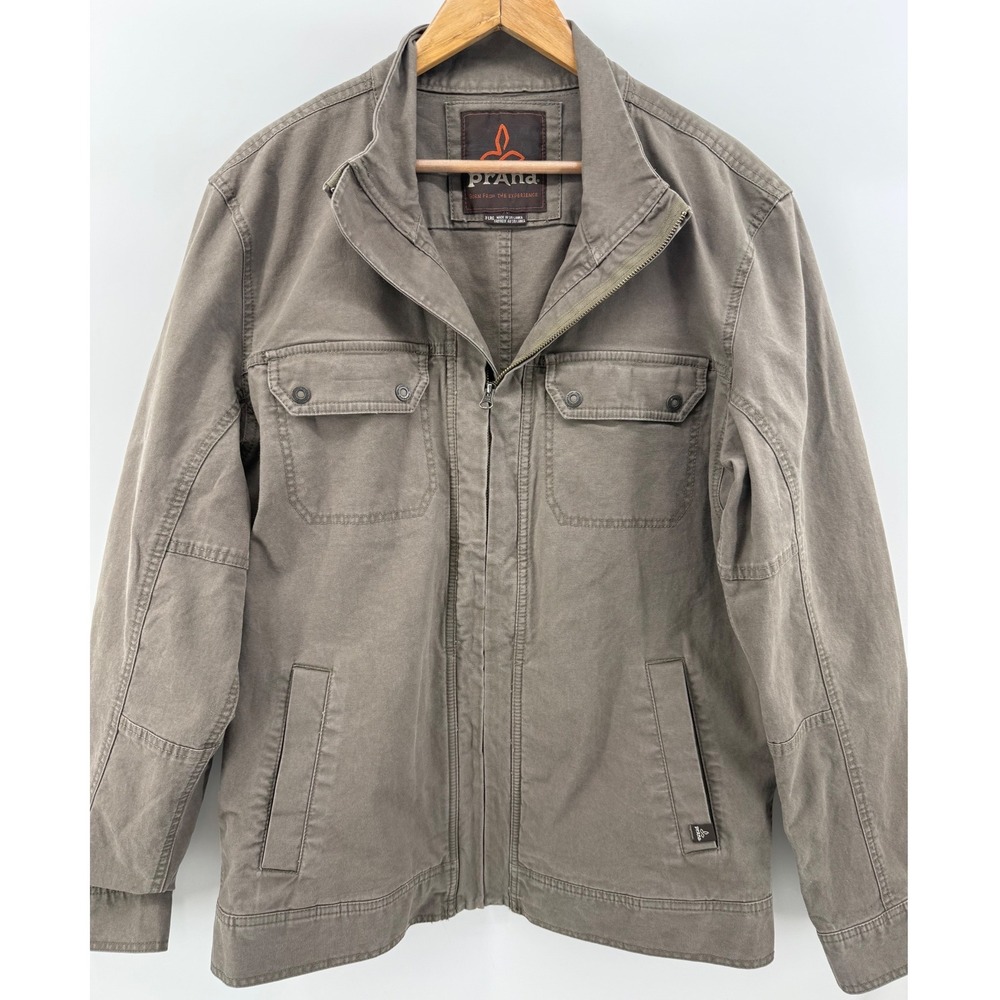 Prana Mens Organic Cotton Apperson Shell Jacket Men's Style Cargo Canvas XL